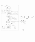 Carburetor Fuel Supply Diagram and Parts List for 44R677-0001-G1  Briggs and Stratton Engine